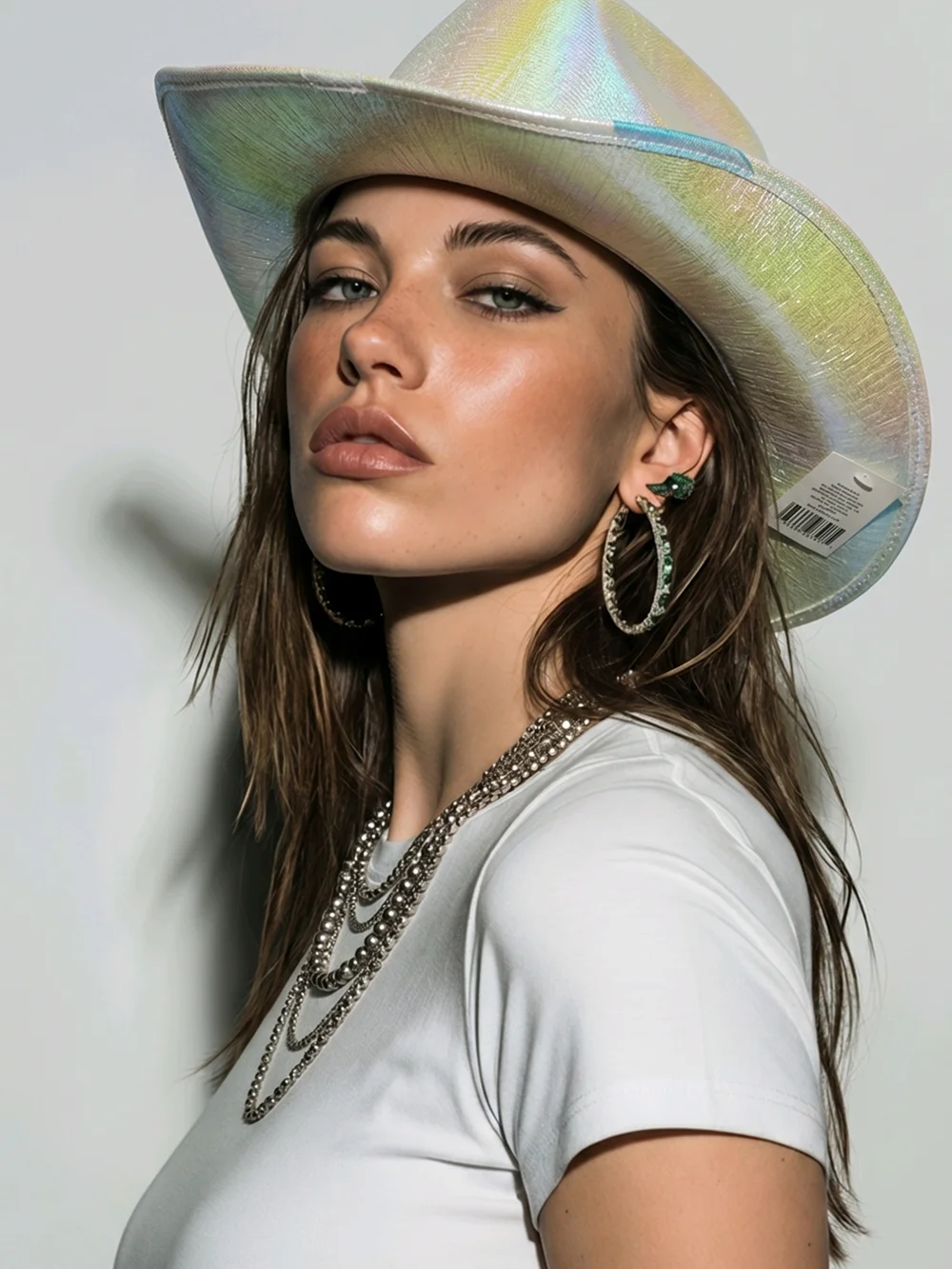 Iridescent Women's Cowgirl Hats - Picture 2 of 5